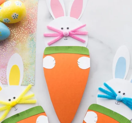 DIY bunny easter cards